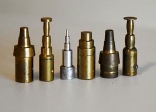 Turntable motor spindle replicas.
