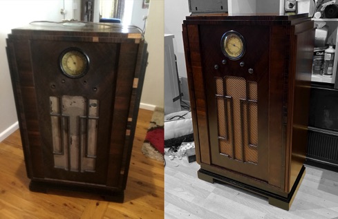 Restored antique radio